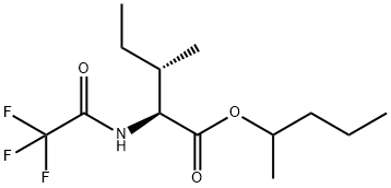 N-(Trifluoroacetyl)-L-isoleucine 1-methylbutyl ester Struktur