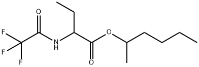 2-[(Trifluoroacetyl)amino]butanoic acid 1-methylpentyl ester Struktur