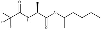 N-(Trifluoroacetyl)-L-alanine 1-methylpentyl ester Struktur