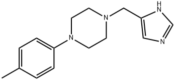 1-(1H-IMIDAZOL-4-YLMETHYL)-4-P-TOLYL-PIPERAZINE Struktur