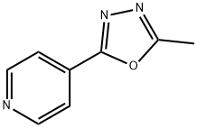 2-Methyl-5-(pyridin-4-yl)-1,3,4-oxadiazole Struktur