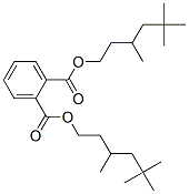 bis(3,5,5-trimethylhexyl) benzene-1,2-dicarboxylate Struktur