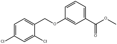 METHYL 3-[(2,4-DICHLOROBENZYL)OXY]BENZENECARBOXYLATE Struktur