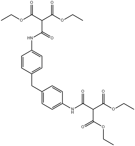 tetraethyl 2,2'-[methylenebis(4,1-phenyleneiminocarbonyl)]bismalonate Struktur