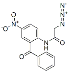 2-Azido-N-(2-benzoyl-4-nitrophenyl)acetamide Struktur