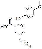 5-azido-2-[(4-methoxyphenyl)amino]benzoic acid Struktur