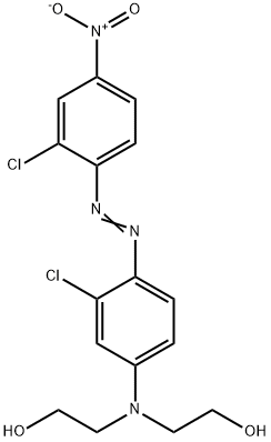 2,2'-[[3-chloro-4-[(2-chloro-4-nitrophenyl)azo]phenyl]imino]bisethanol Struktur