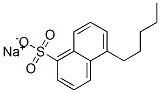 5-Pentyl-1-naphthalenesulfonic acid sodium salt Struktur