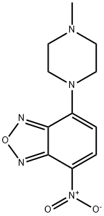 4-(4-Methylpiperazino)-7-nitro-2,1,3-benzoxadiazole Struktur