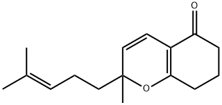 2-METHYL-2-(4-METHYLPENT-3-ENYL)-2,6,7,8-TETRAHYDRO-CHROMEN-5-ONE Struktur