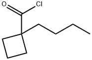 Cyclobutanecarbonyl chloride, 1-butyl- (9CI) Struktur