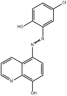 5-[(5-chloro-2-hydroxyphenyl)azo]quinolin-8-ol Struktur