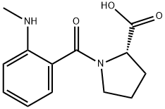 N-(2-Methylamino-benzoyl)-L-proline Struktur