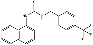 1-(4-(TRIFLUOROMETHYL)BENZYL)-3-(ISOQUINOLIN-5-YL)UREA Struktur