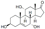 Androst-5-en-17-one, 3,7,11-trihydroxy-, (3beta,7alpha,11alpha)- (9CI) Struktur