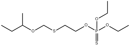 Thiophosphoric acid O,O-diethyl O-[2-[(sec-butoxymethyl)thio]ethyl] ester Struktur