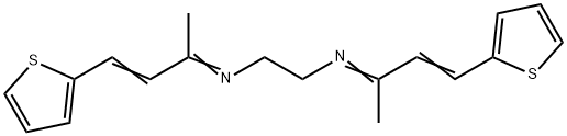 N,N'-Bis[1-methyl-3-(2-thienyl)-2-propen-1-ylidene]-1,2-ethanediamine Struktur