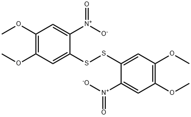 Bis(4,5-dimethoxy-2-nitrophenyl) persulfide Struktur