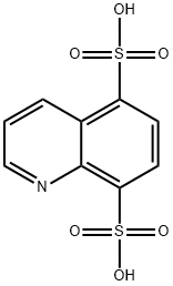 5,8-Quinolinedisulfonic  acid Struktur