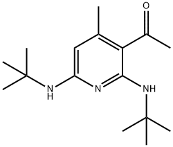 2,6-bis(tert-butylamino)-4-methylpyridin-3-yl methyl ketone Struktur