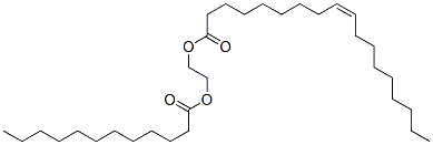 2-dodecanoyloxyethyl (Z)-octadec-9-enoate Struktur