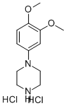 1-(3,4-Dimethoxyphenyl)-piperazine dihydrochloride Struktur