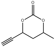 1,3-Dioxan-2-one, 4-ethynyl-6-methyl- (9CI) Struktur