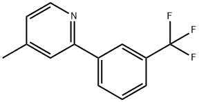 4-METHYL-2-(3-TRIFLUOROMETHYL-PHENYL)-PYRIDINE Struktur