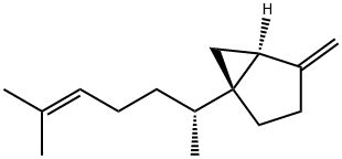 1-(1,5-Dimethyl-4-hexenyl)-4-methylenebicyclo[3.1.0]hexane Struktur