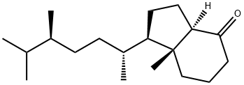 (1R,3aR,7aR)-1-((2R,5S)-5,6-diMethylheptan-2-yl)-7a-Methylhexahydro-1H-inden-4(2H)-one Struktur