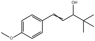 1-(4-Methoxyphenyl)-4,4-dimethyl-1-penten-3-ol Struktur