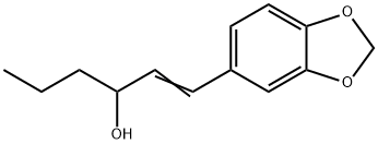 1-(1,3-Benzodioxol-5-yl)-1-hexen-3-ol Struktur