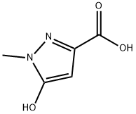 5-Hydroxy-1-methyl-1H-pyrazole-3-carboxylic acid Struktur