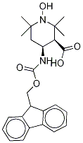 Fmoc-(3S,4S)-4-amino-1-oxyl-2,2,6,6-tetramethylpiperidine-3-carboxylic Acid Struktur