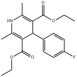 DIETHYL 1,4-DIHYDRO-2,6-DIMETHYL-4-(4-F& Struktur