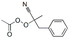 Peracetic acid 1-cyano-1-methyl-2-phenylethyl ester Struktur