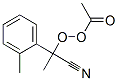 Peracetic acid 1-cyano-1-(2-methylphenyl)ethyl ester Struktur