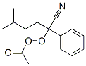 Peracetic acid 1-cyano-4-methyl-1-phenylpentyl ester Struktur