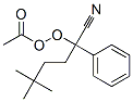 Peracetic acid 1-cyano-4,4-dimethyl-1-phenylpentyl ester Struktur