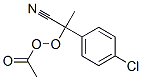 Peracetic acid 1-(4-chlorophenyl)-1-cyanoethyl ester Struktur