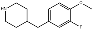 4-(3-FLUORO-4-METHOXY-BENZYL)-PIPERIDINE Struktur