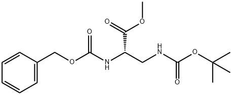 (S)-Methyl 2-N-Cbz-3-N-Boc-propanoate Struktur