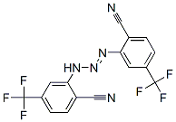 1,3-bis(2-cyano-5-(trifluoromethyl)phenyl)triazene Struktur