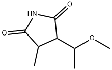 3-(1-Methoxyethyl)-4-methyl-2,5-pyrrolidinedione Struktur