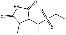 3-[1-(Ethylsulfonyl)ethyl]-4-methyl-2,5-pyrrolidinedione Struktur