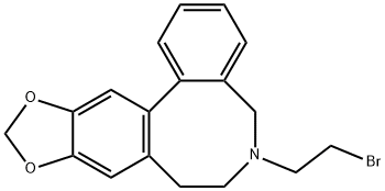 6-(2-Bromoethyl)-10,11-methylenedioxy-5,6,7,8-tetrahydrodibenz[c,e]azocine Struktur