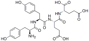 tyrosyl-tyrosyl-glutamyl-glutamic acid Struktur