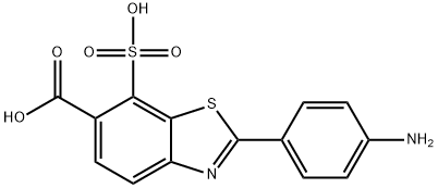 2-(4-aminophenyl)-7-sulfobenzo[d]thiazole-6-carboxylicacid Struktur