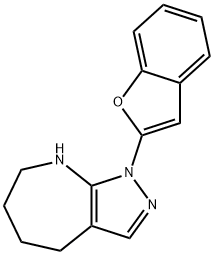 Pyrazolo[3,4-b]azepine, 1-(2-benzofuranyl)-1,4,5,6,7,8-hexahydro- (9CI) Struktur