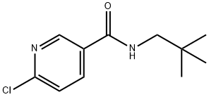 6-CHLORO-N-NEOPENTYLNICOTINIC ACID Struktur